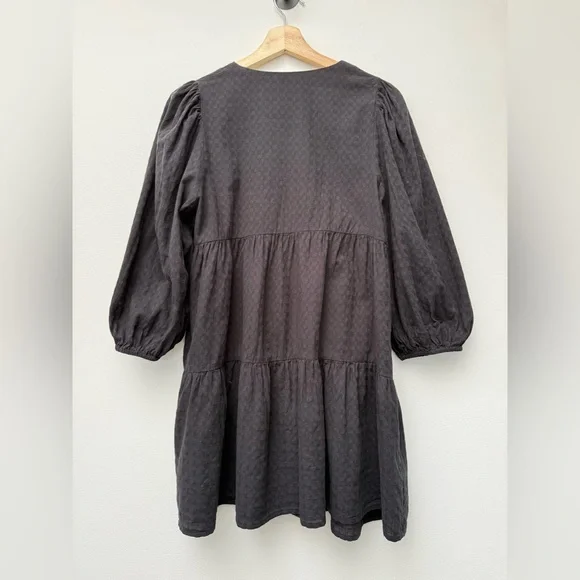 MINKPINK Black Tiered Mini Dress Size Small - Picture 6 of 7